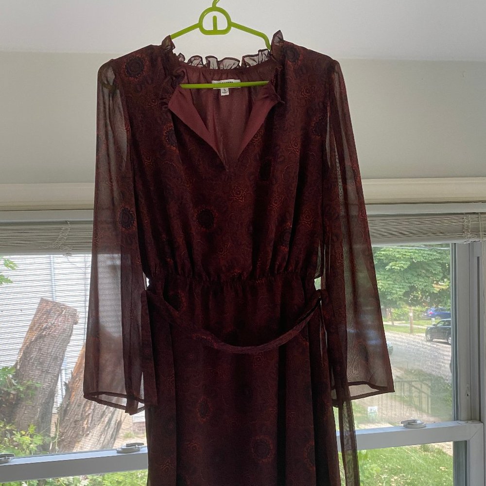 Boho Long Sleeve Fit and Flare dress